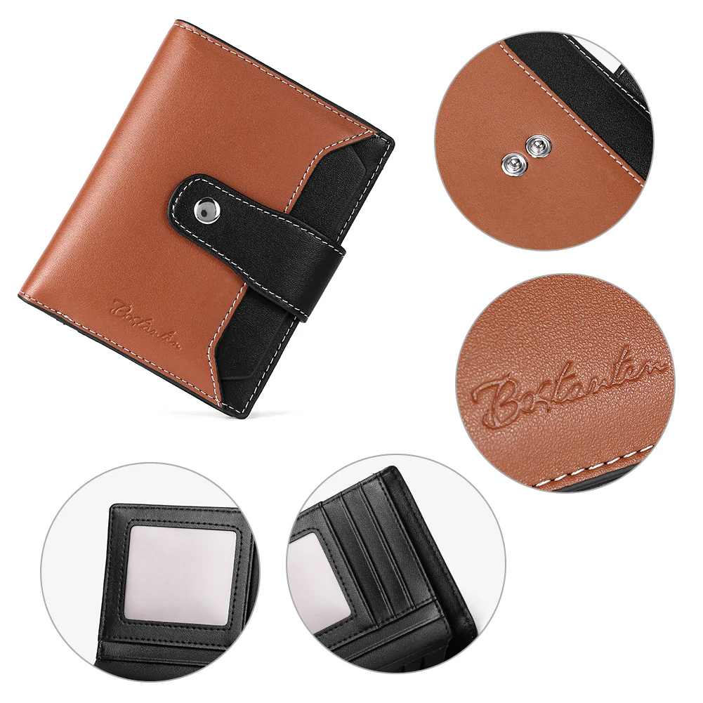 Lnna Small Wallet Zippered Checkbook Cover — ID Window - Image 3