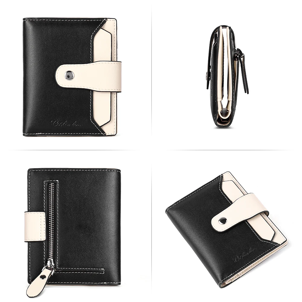 Lnna Small Wallet Zippered Checkbook Cover — ID Window - Image 9