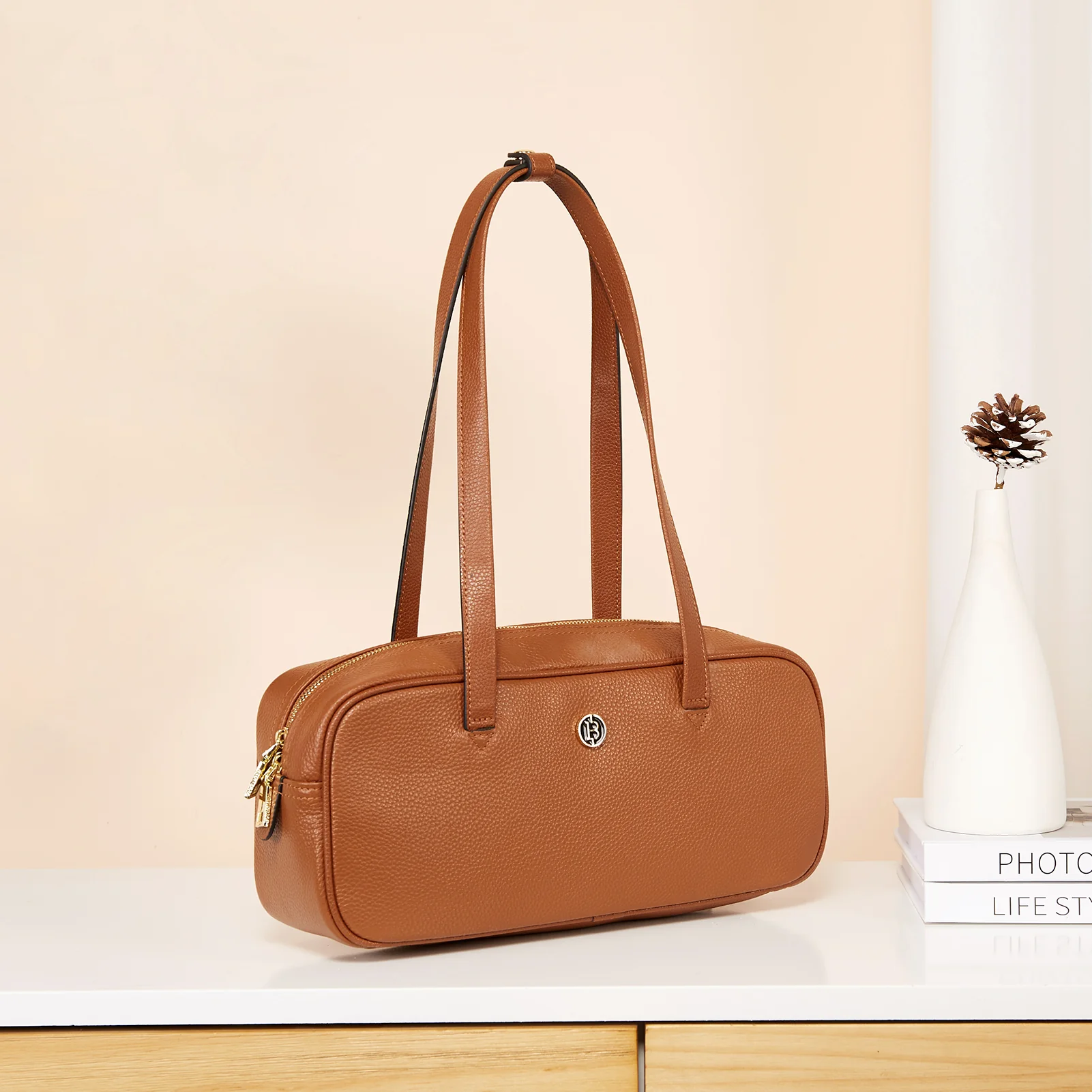BOSTANTEN Women Satchel Handbags Designer Shoulder Bags Genuine Leather Top Handle Purses - Image 12
