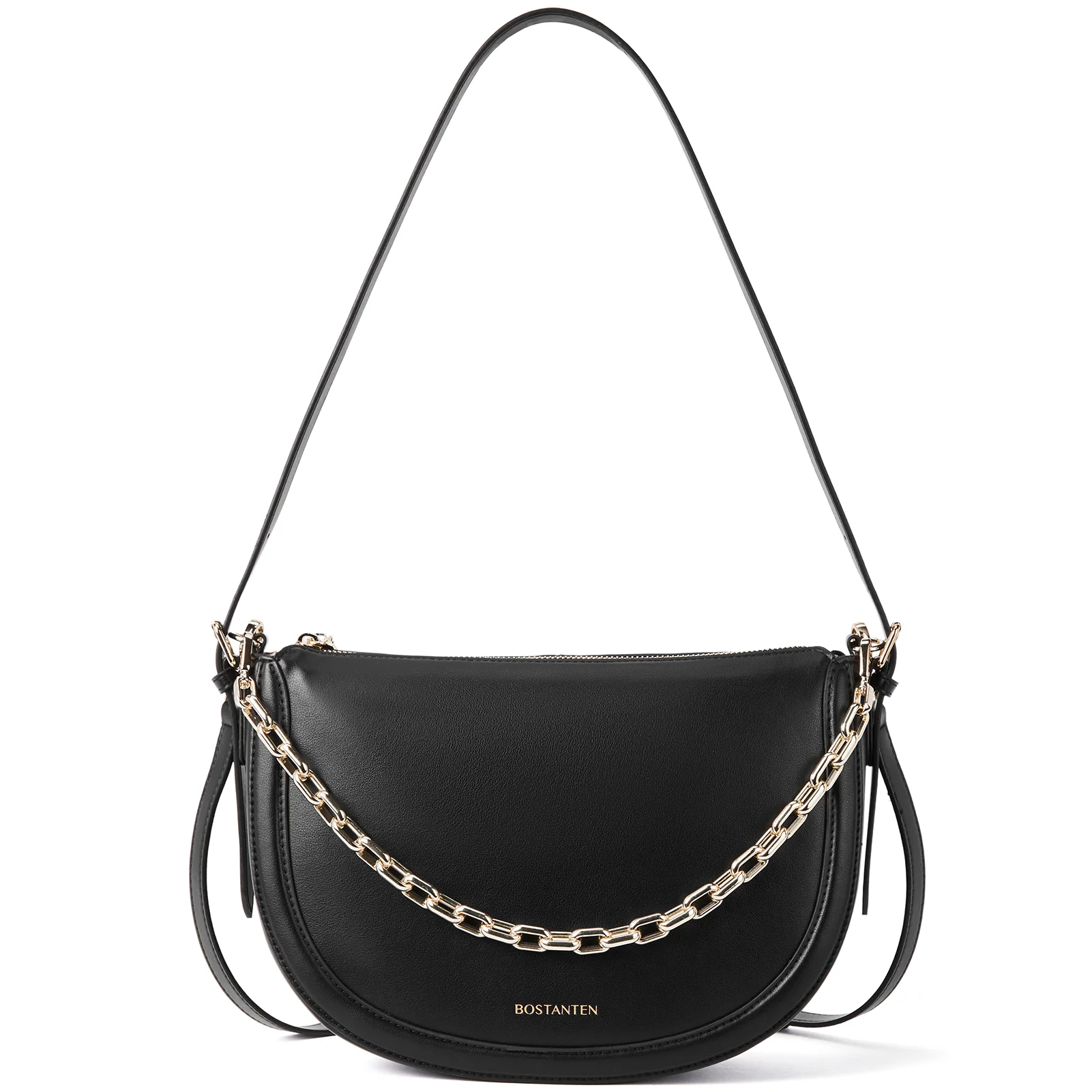 BOSTANTEN Women Shoulder Tote HandBag Designer Leather Purses Crossbody Bags with Zipper - Image 2