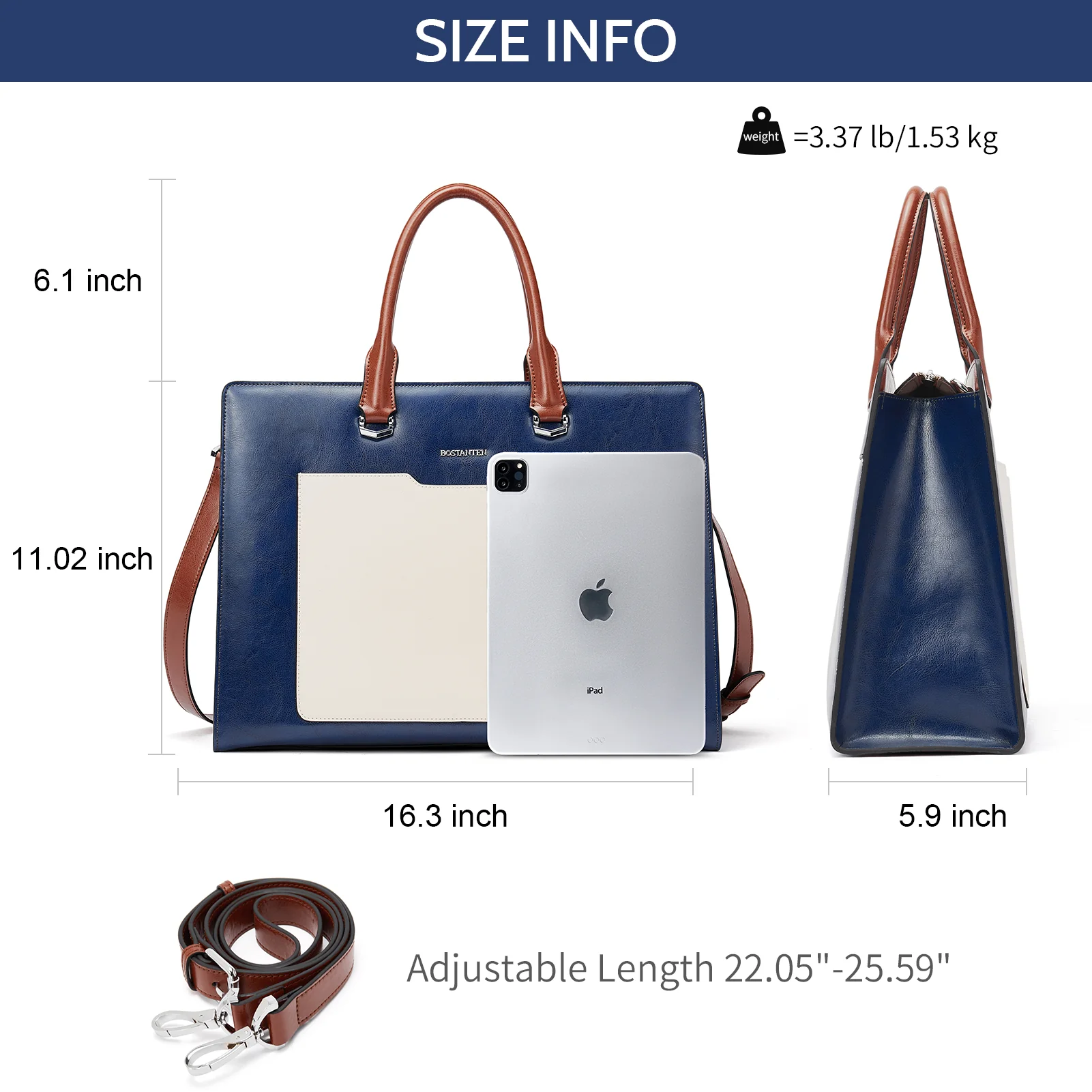 Mizuki Leather Messenger Bag - Professional Handicraft - Image 4