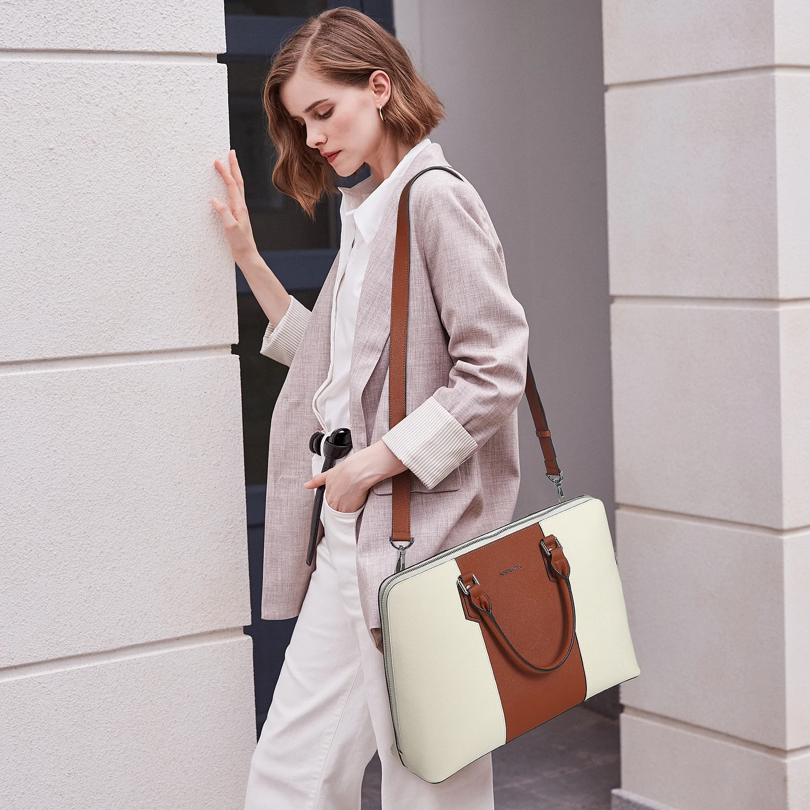 Glora Stylish Womens Briefcase — Versatile - Image 2