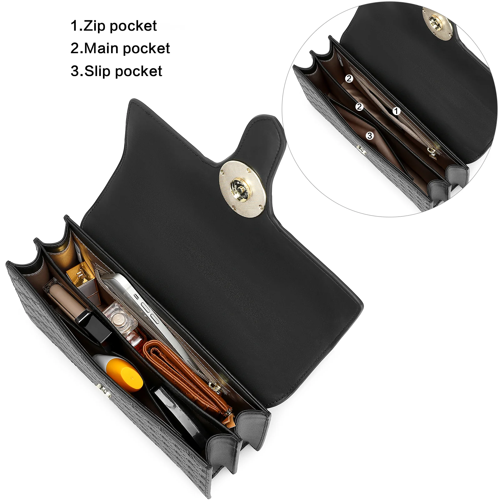 Nola Elegant Leather Shoulder Bag for Women - Perfect for Commuting - Image 6