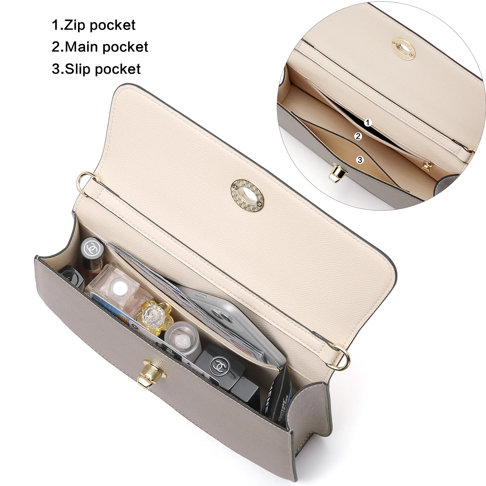 Nola Leather Shoulder Bags for Women - Classic Style and Timeless Elegance - Image 7