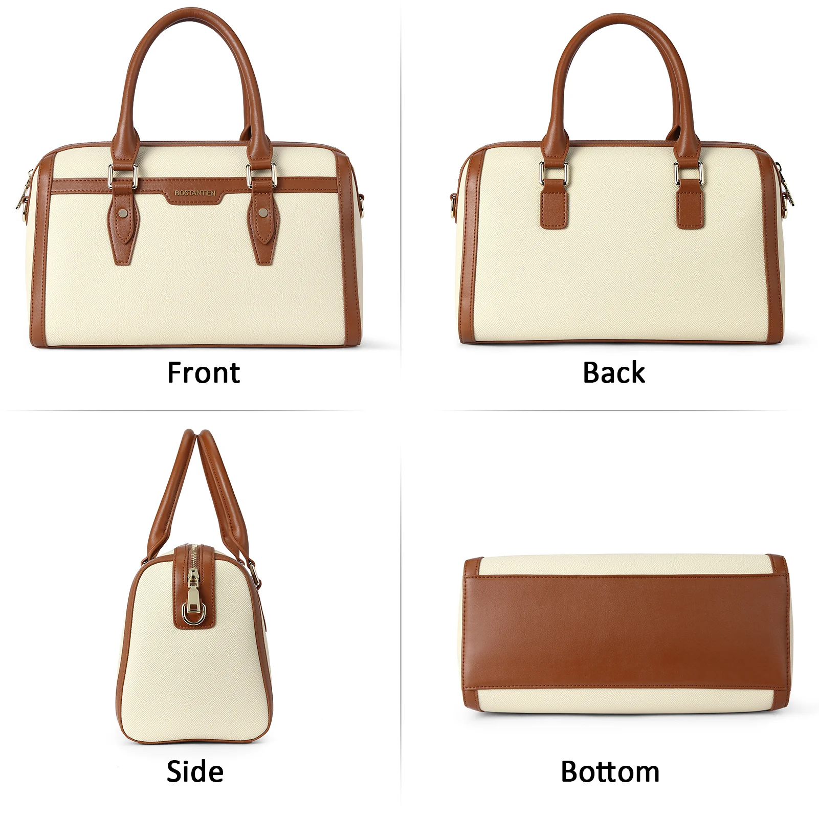 BOSTANTEN Womens Handbags Genuine Leather Designer Tote Bag Ladies Top Handle Bag Crossbody Satchel Purse - Image 10