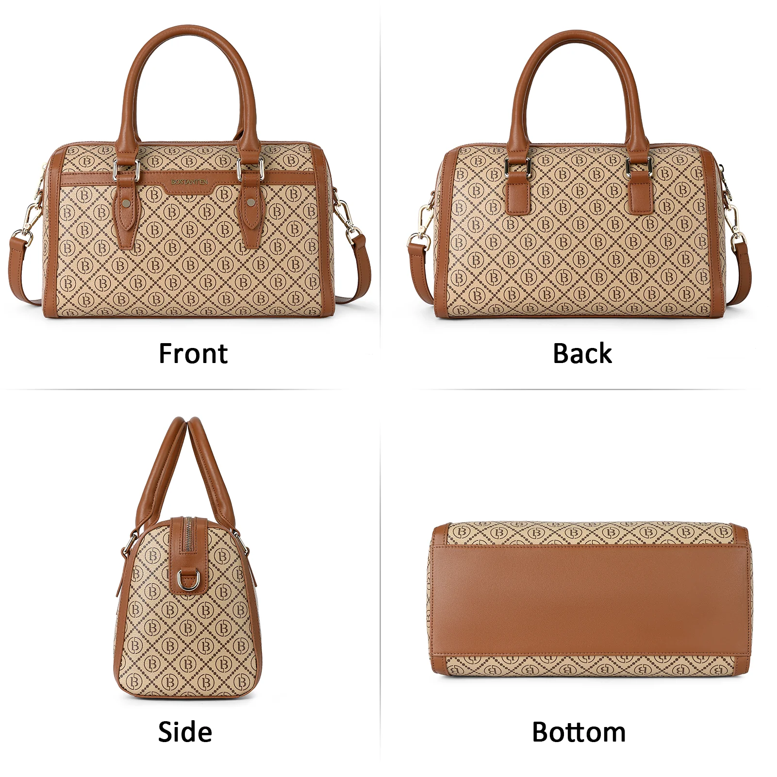 BOSTANTEN Womens Handbags Genuine Leather Designer Tote Bag Ladies Top Handle Crossbody Purse - Image 7