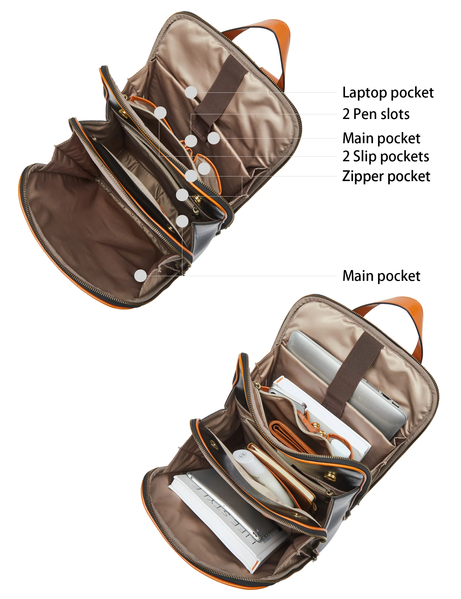 Vrba Women 's Computer Backpacks for Business Travel - Image 11