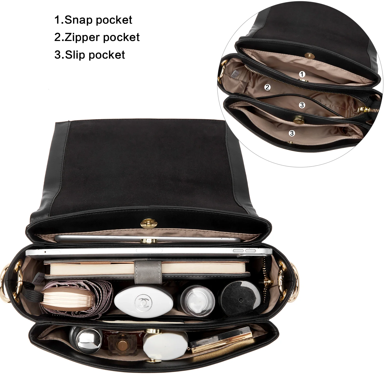 Nola Small Shoulder Bags for Women: Compact and Chic Handbags for On-the-Go Style - Image 3