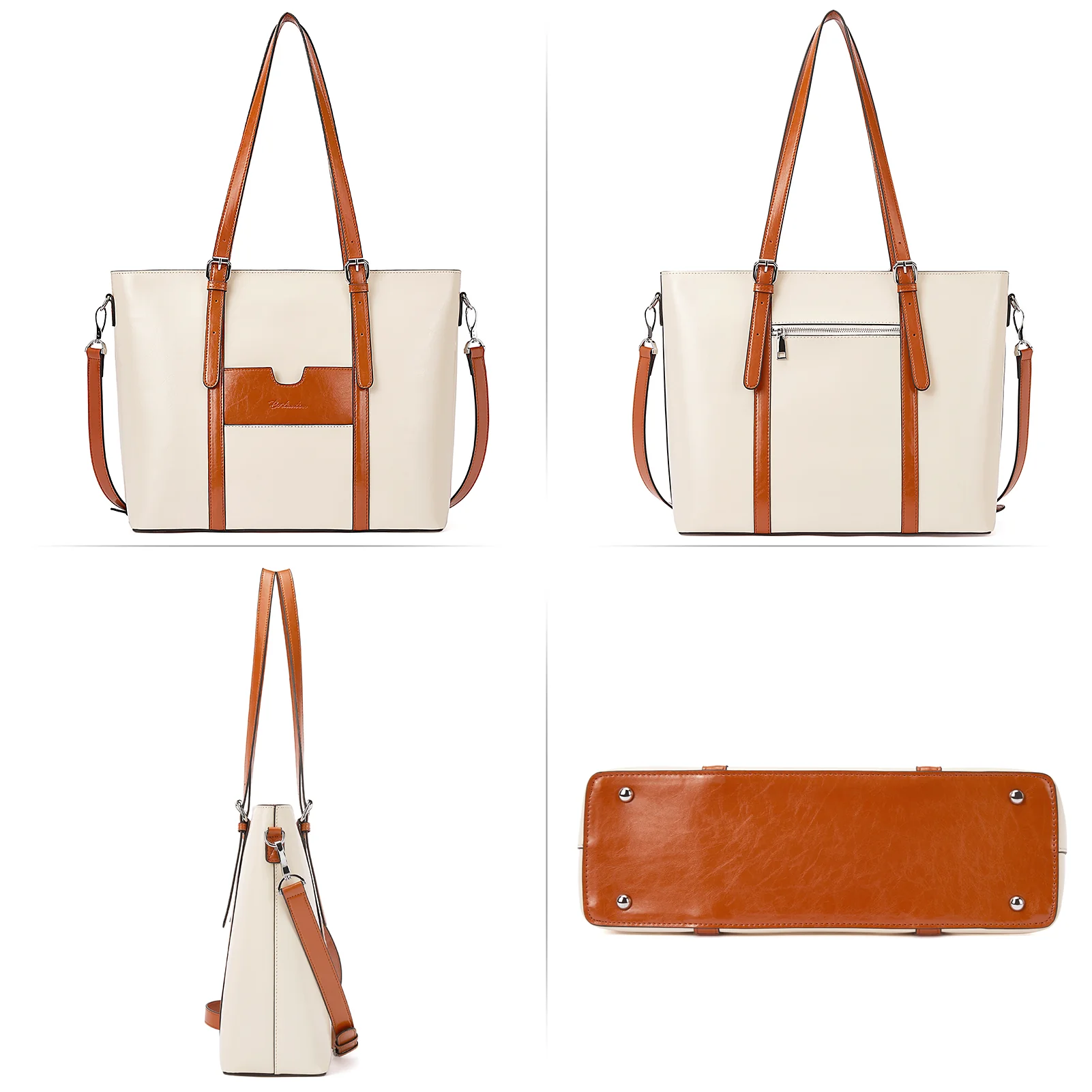 Carol Women Briefcase - Vintage Tote - Image 19