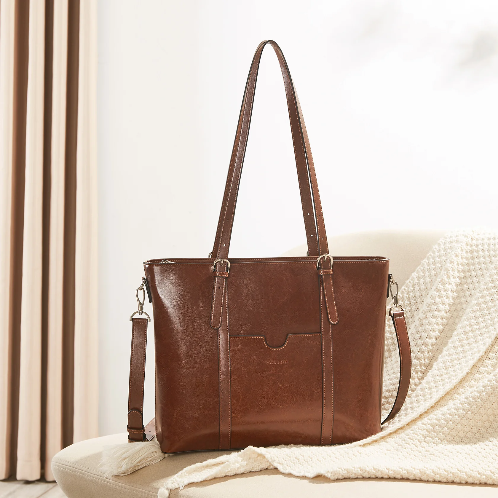 Carol Women Briefcase - Vintage Tote - Image 30