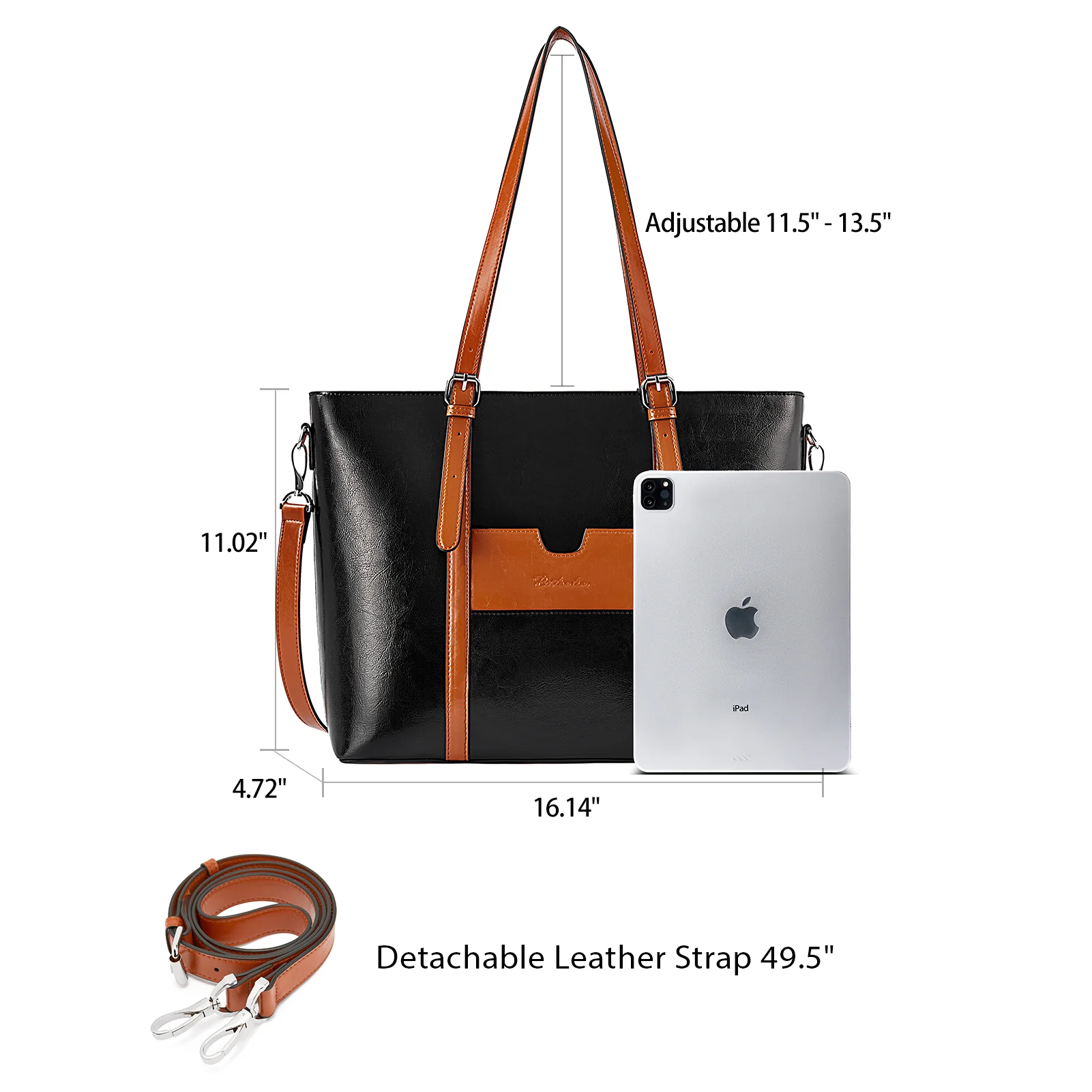 Carol Women Briefcase - Vintage Tote - Image 44