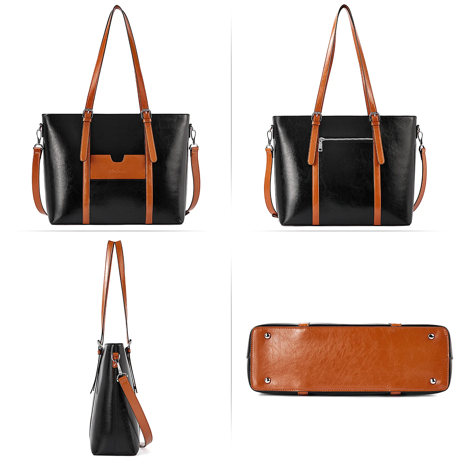 Carol Women Briefcase - Vintage Tote - Image 47