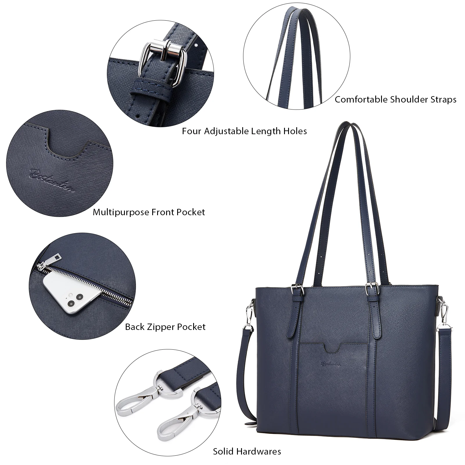 Carol Women Briefcase - Vintage Tote - Image 62