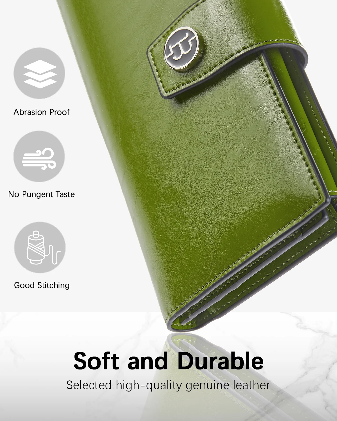 BOSTANTEN Womens Leather Wallets RFID Blocking Large Capacity Trifold Card Holder Ladies Phone Clutch - Image 12