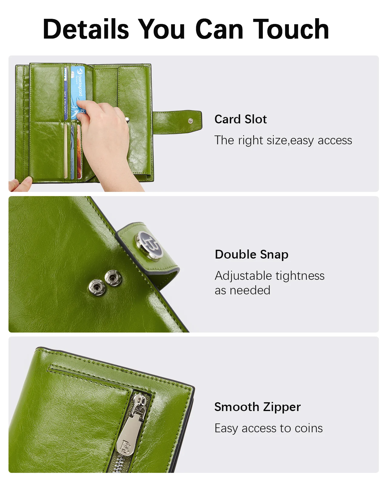 BOSTANTEN Womens Leather Wallets RFID Blocking Large Capacity Trifold Card Holder Ladies Phone Clutch - Image 13
