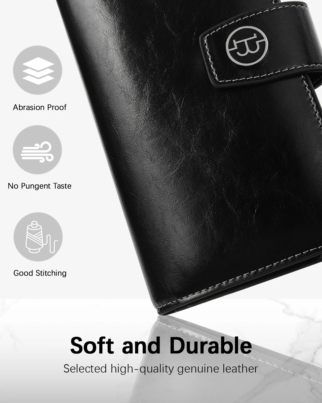 BOSTANTEN Womens Leather Wallets RFID Blocking Large Capacity Trifold Card Holder Ladies Phone Clutch - Image 5