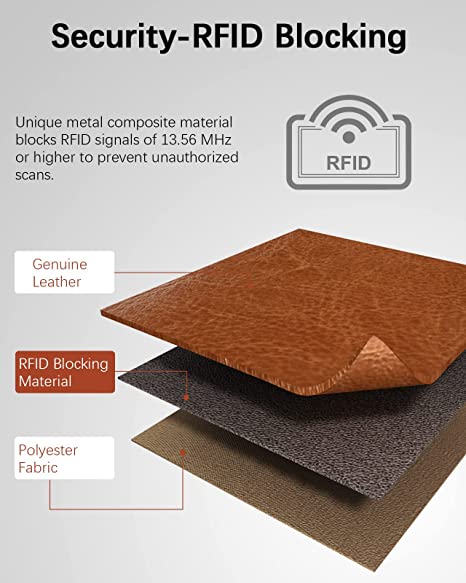BOSTANTEN Womens Leather Wallets RFID Blocking Large Capacity Trifold Card Holder Ladies Phone Clutch - Image 6