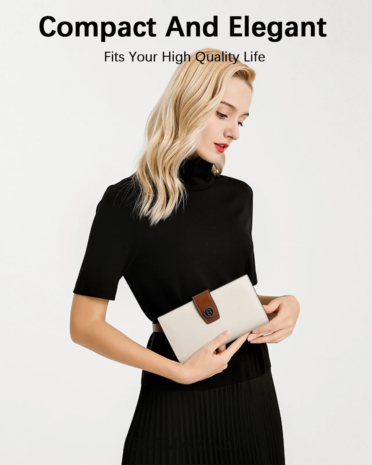 BOSTANTEN Womens Leather Wallets RFID Blocking Large Capacity Trifold Card Holder Ladies Phone Clutch - Image 3