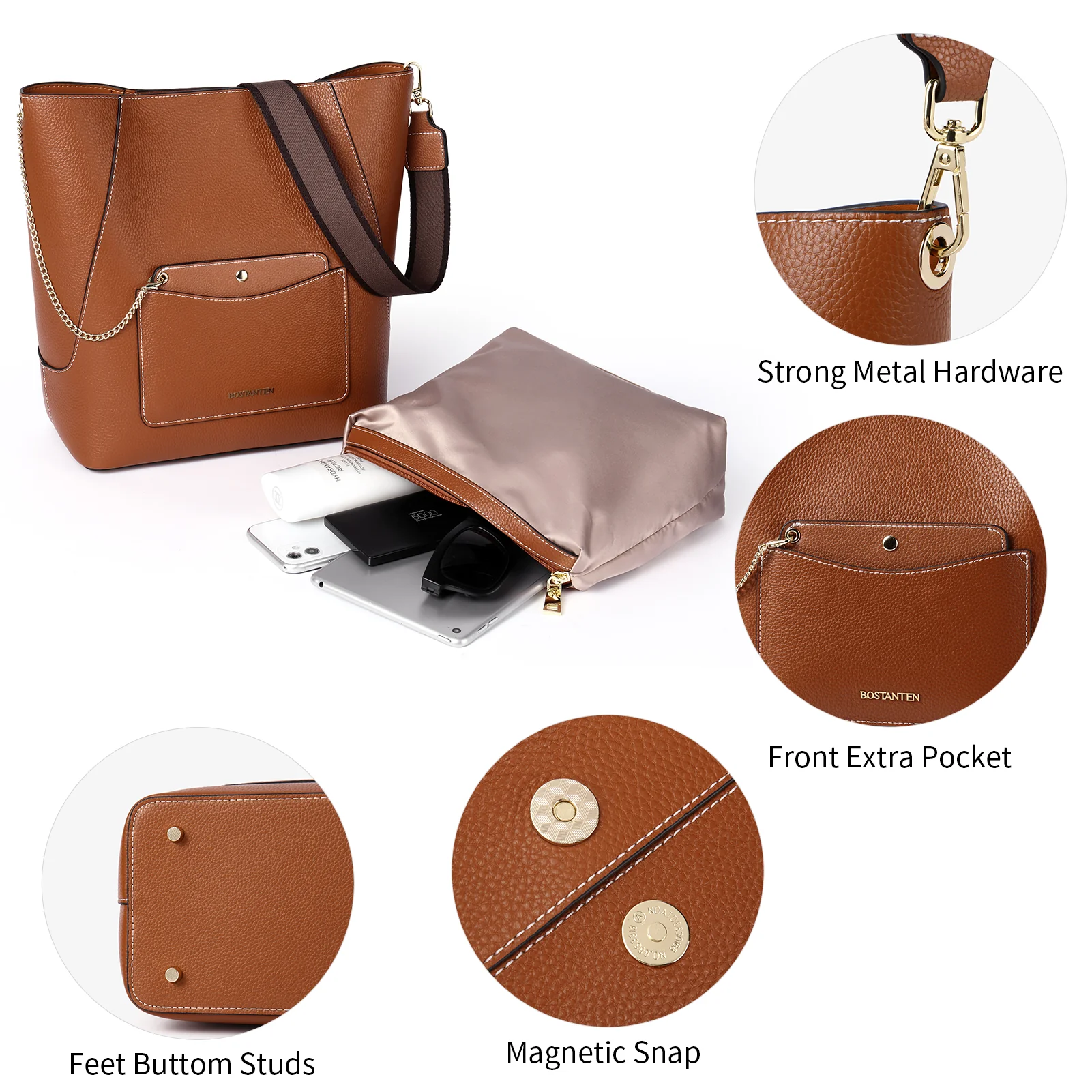 Lotty Classic Designer Leather Hobo Bag - Ideal for Travel or Daily Commute - Image 6