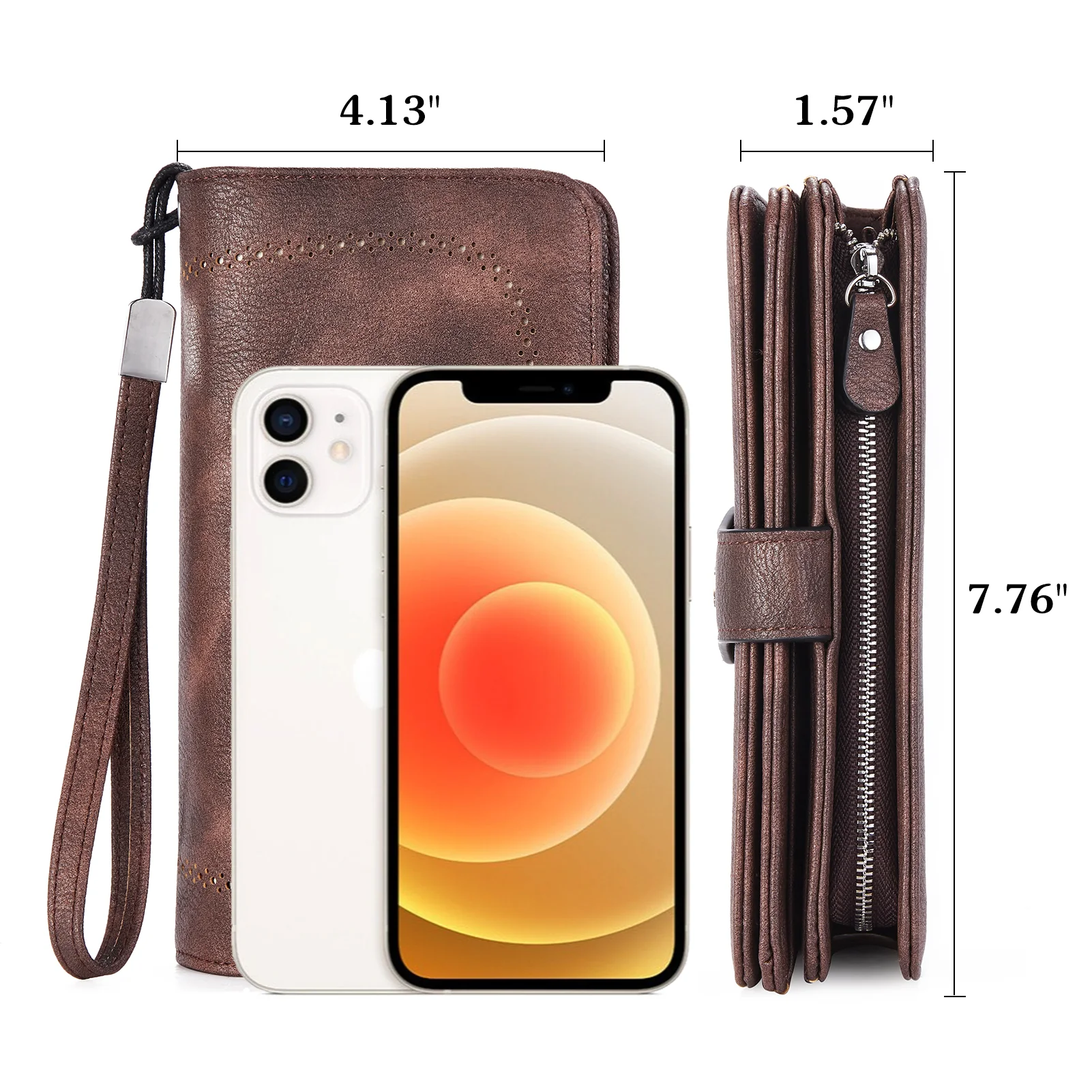 BOSTANTEN Womens Wallet Genuine Leather Large Capacity Wristlet Clutch Purse Credit Card Holder with RFID Blocking - Image 16
