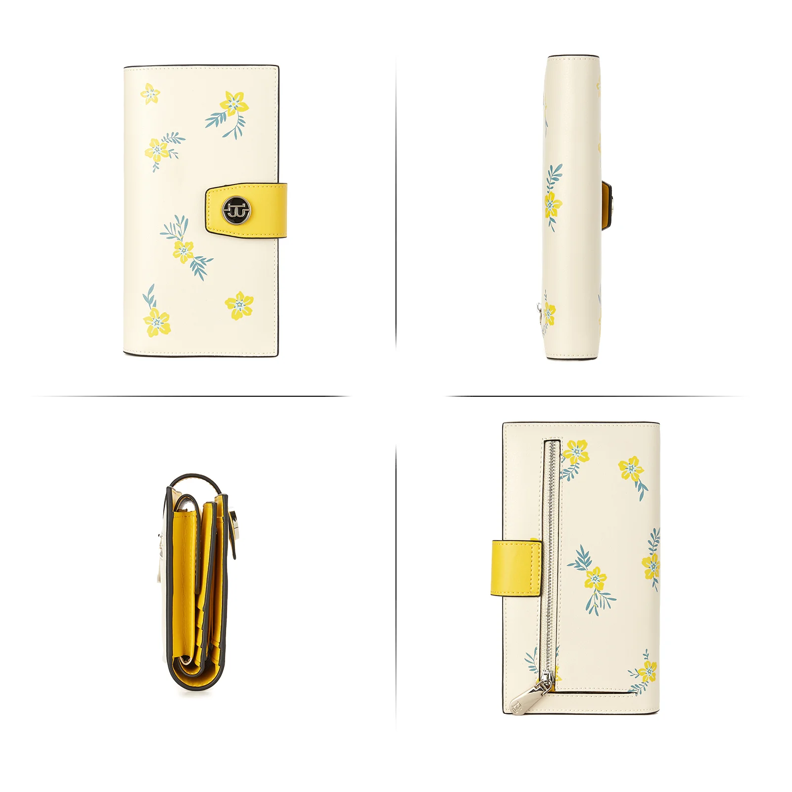 Women Top Leather Wallets Large Capacity - Floral Style - Image 6