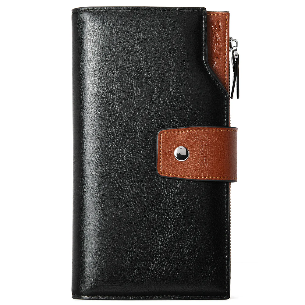 Lnna Genuine Leather RFID Wallets With Checkbooks - Cash Clutch - Image 16