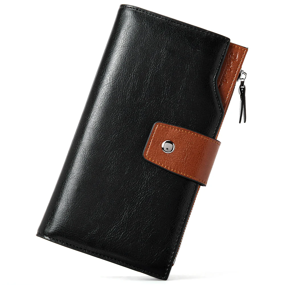 Lnna Genuine Leather RFID Wallets With Checkbooks - Cash Clutch - Image 21