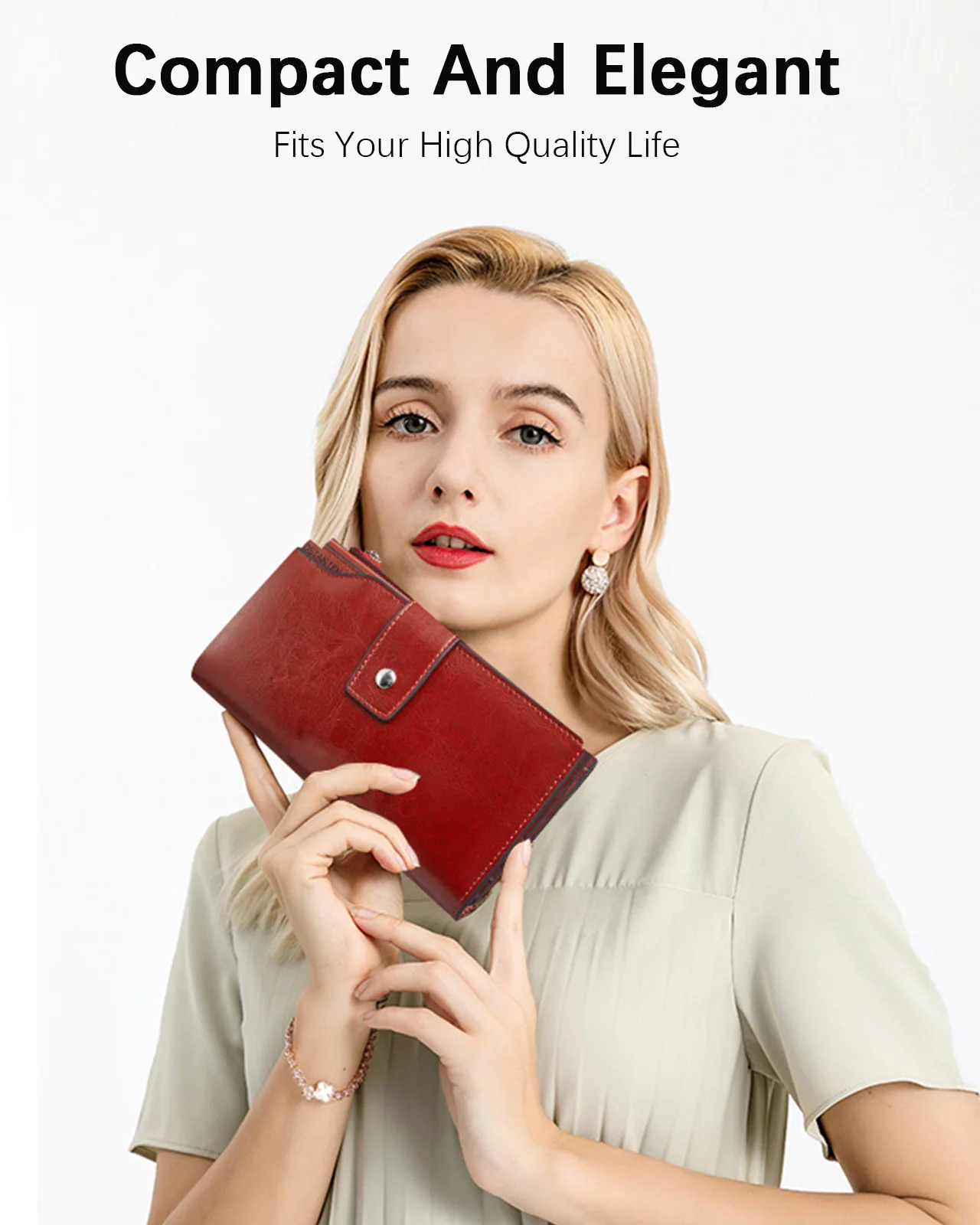 Lnna Genuine Leather RFID Wallets With Checkbooks - Cash Clutch - Image 27