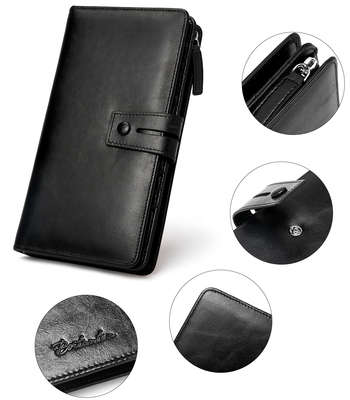 Lnna Checkbook RFID Wallet Cash Clutch Purses —— Superstar - Image 14