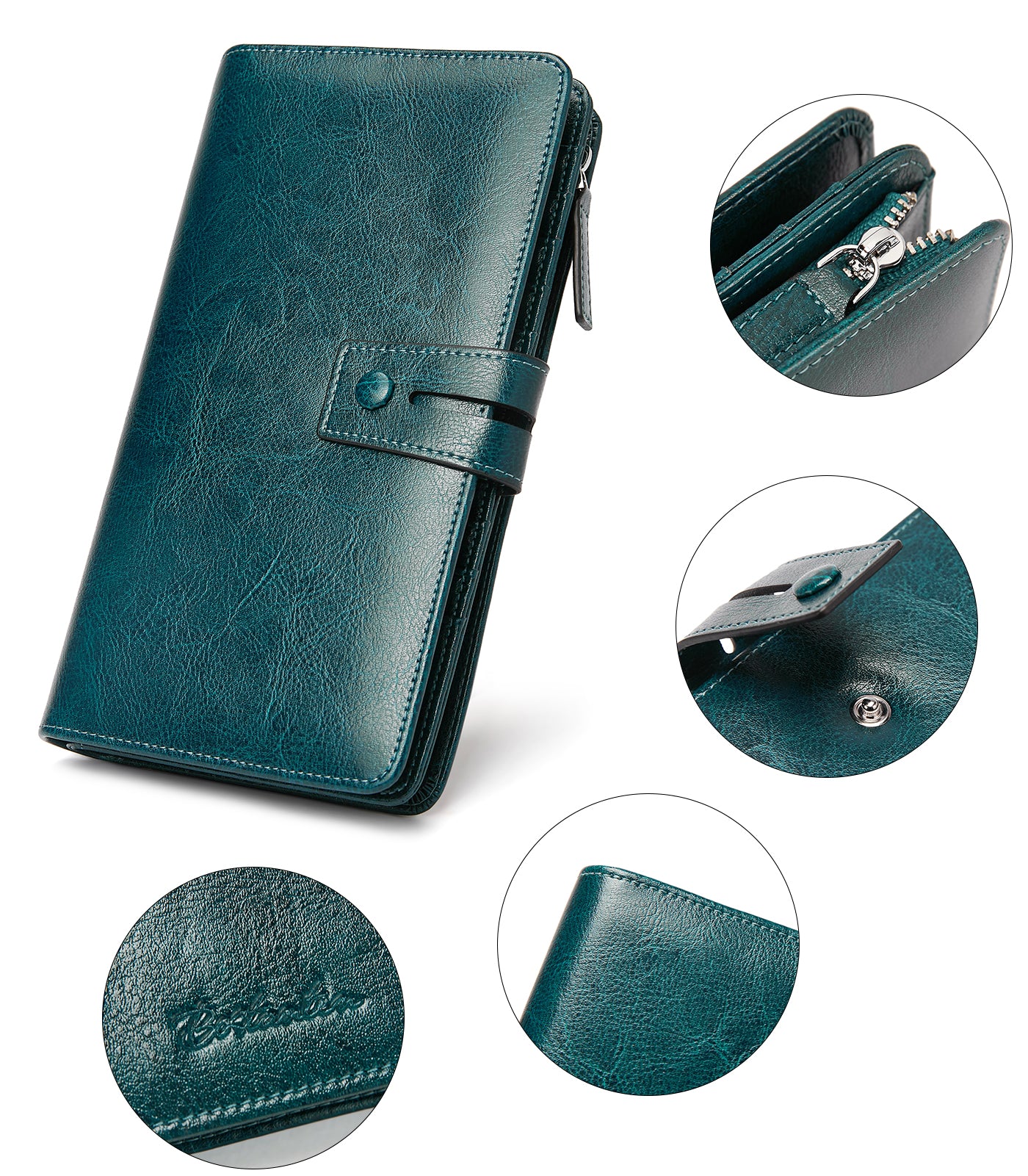Lnna Checkbook RFID Wallet Cash Clutch Purses —— Superstar - Image 22