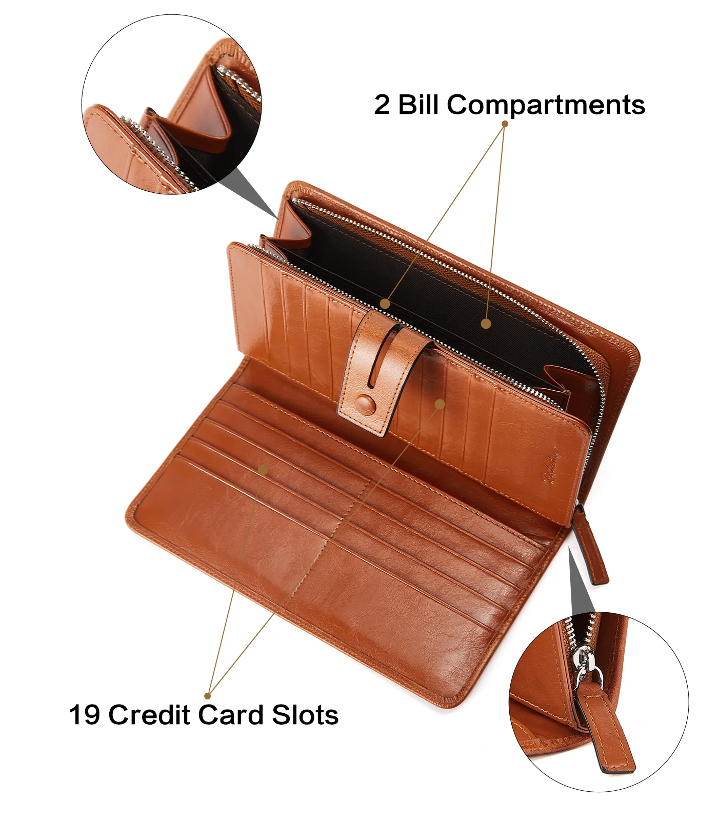 Lnna Checkbook RFID Wallet Cash Clutch Purses —— Superstar - Image 37