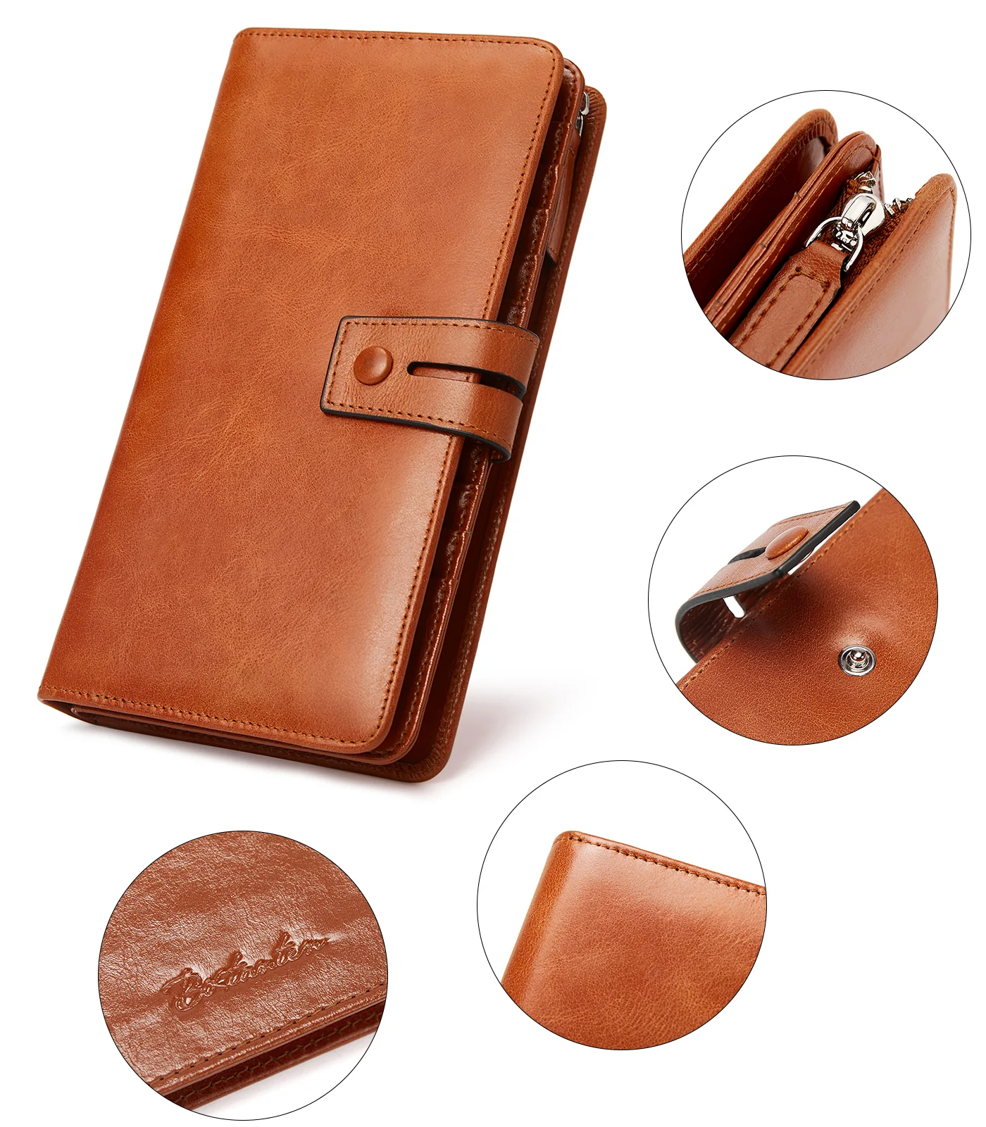 Lnna Checkbook RFID Wallet Cash Clutch Purses —— Superstar - Image 38