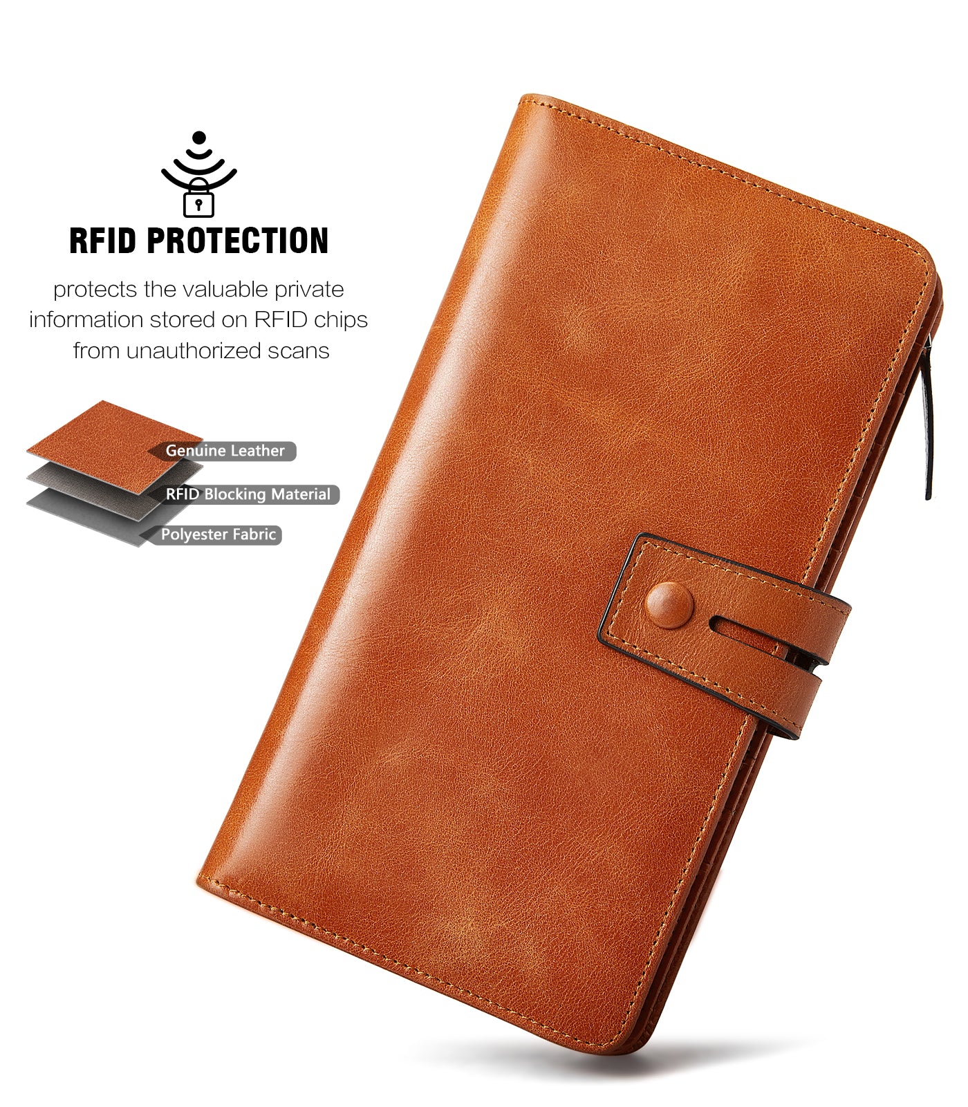 Lnna Checkbook RFID Wallet Cash Clutch Purses —— Superstar - Image 39
