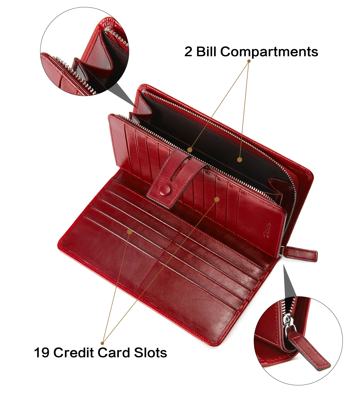 Lnna Checkbook RFID Wallet Cash Clutch Purses —— Superstar - Image 5