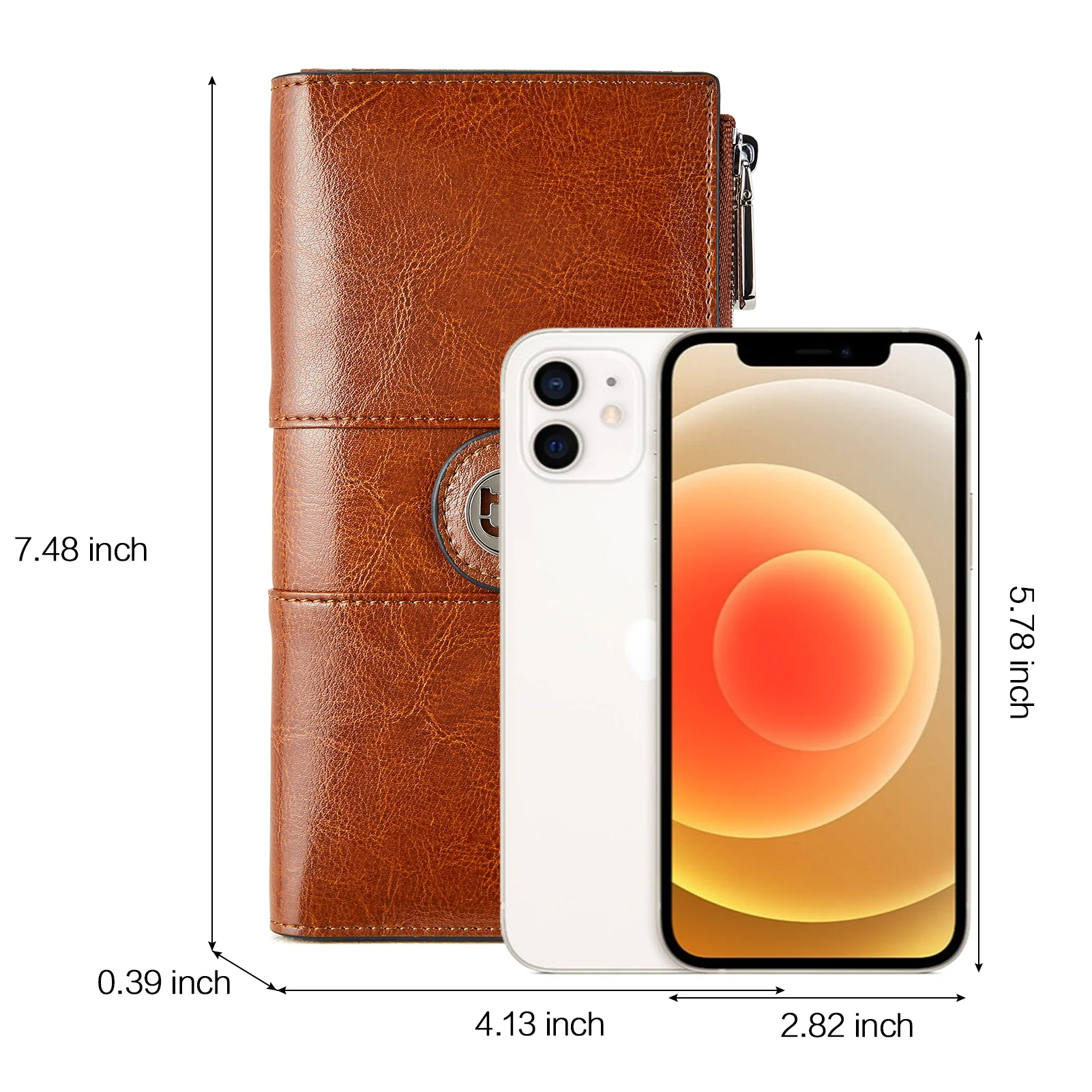 Lomy Real Leather Wallet Womens - RFID Blocking - Image 12