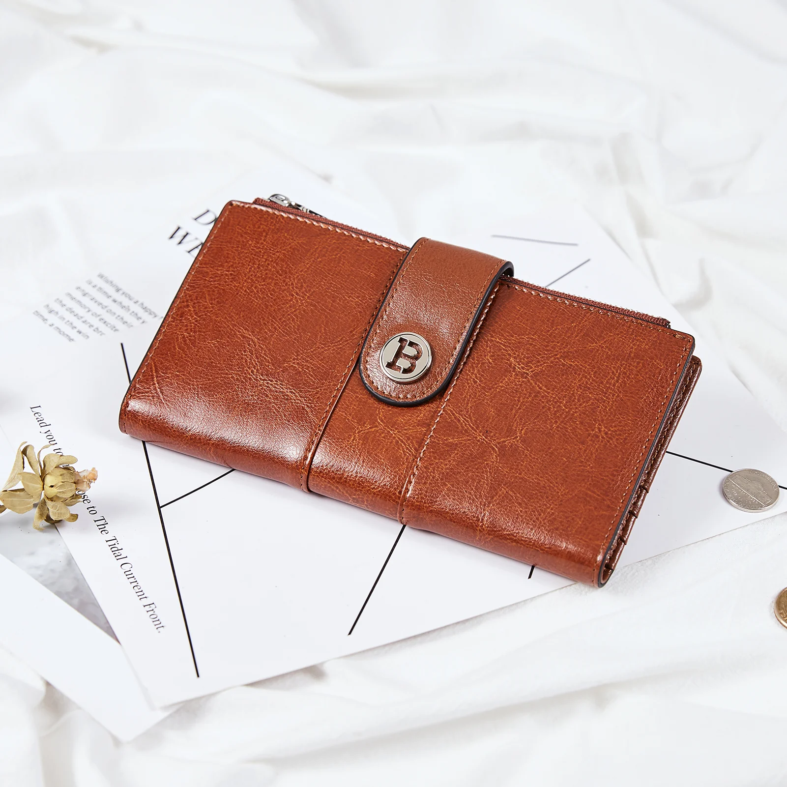 Lomy Real Leather Wallet Womens - RFID Blocking - Image 16