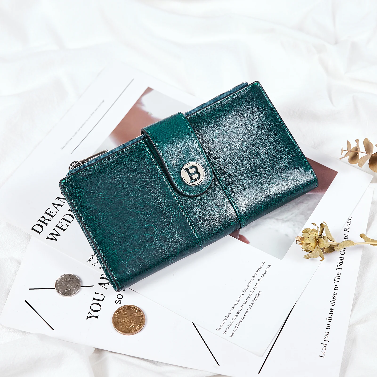 Lomy Real Leather Wallet Womens - RFID Blocking - Image 27