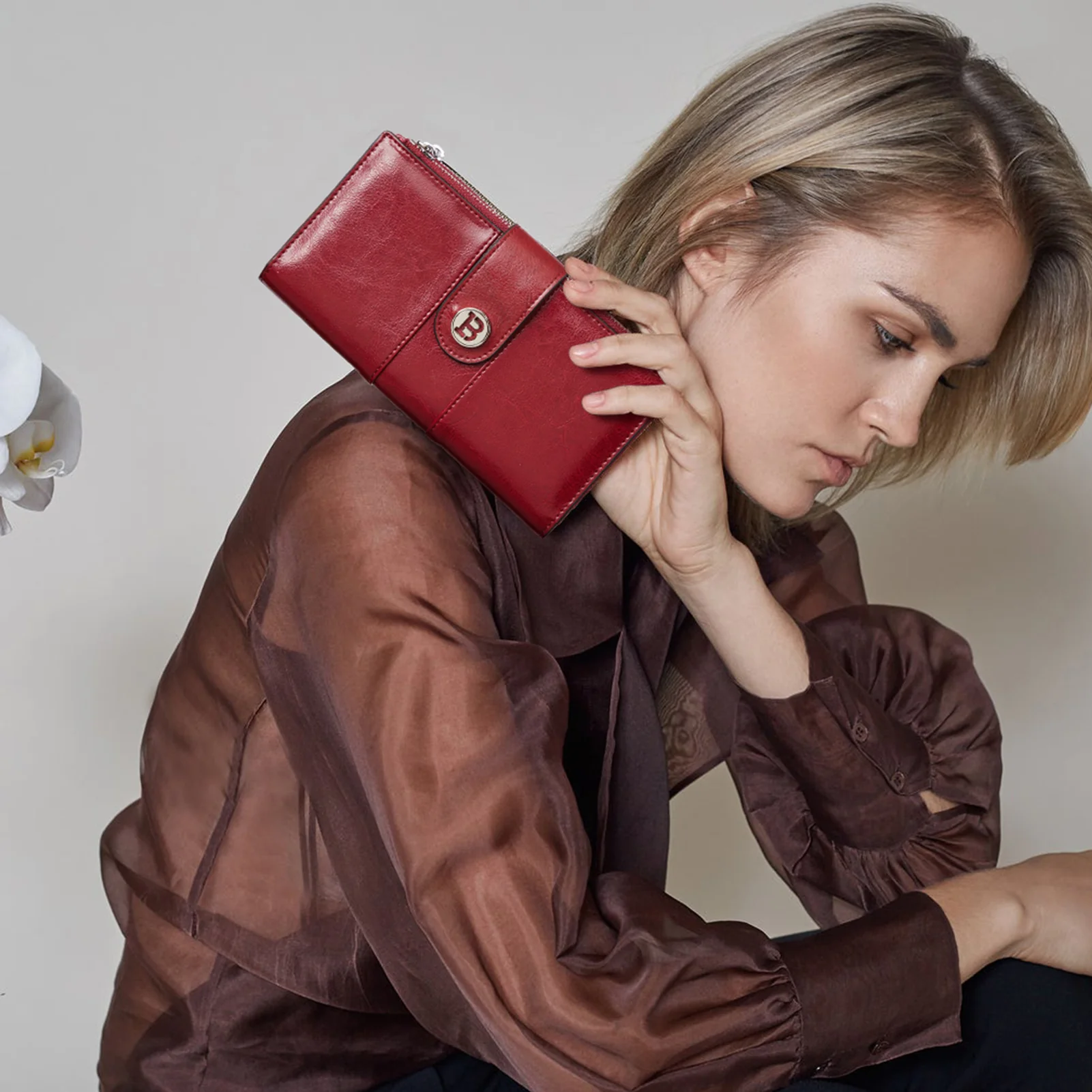 Lomy Real Leather Wallet Womens - RFID Blocking - Image 30