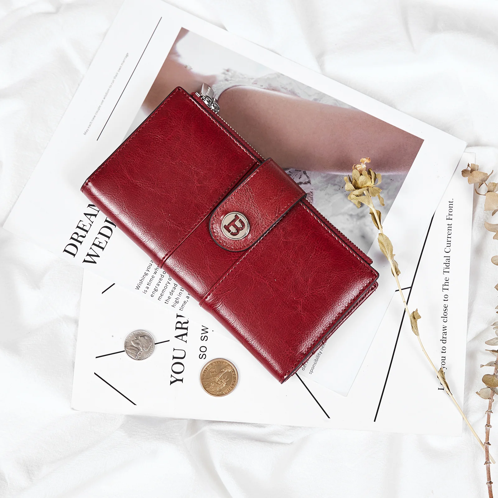Lomy Real Leather Wallet Womens - RFID Blocking - Image 36