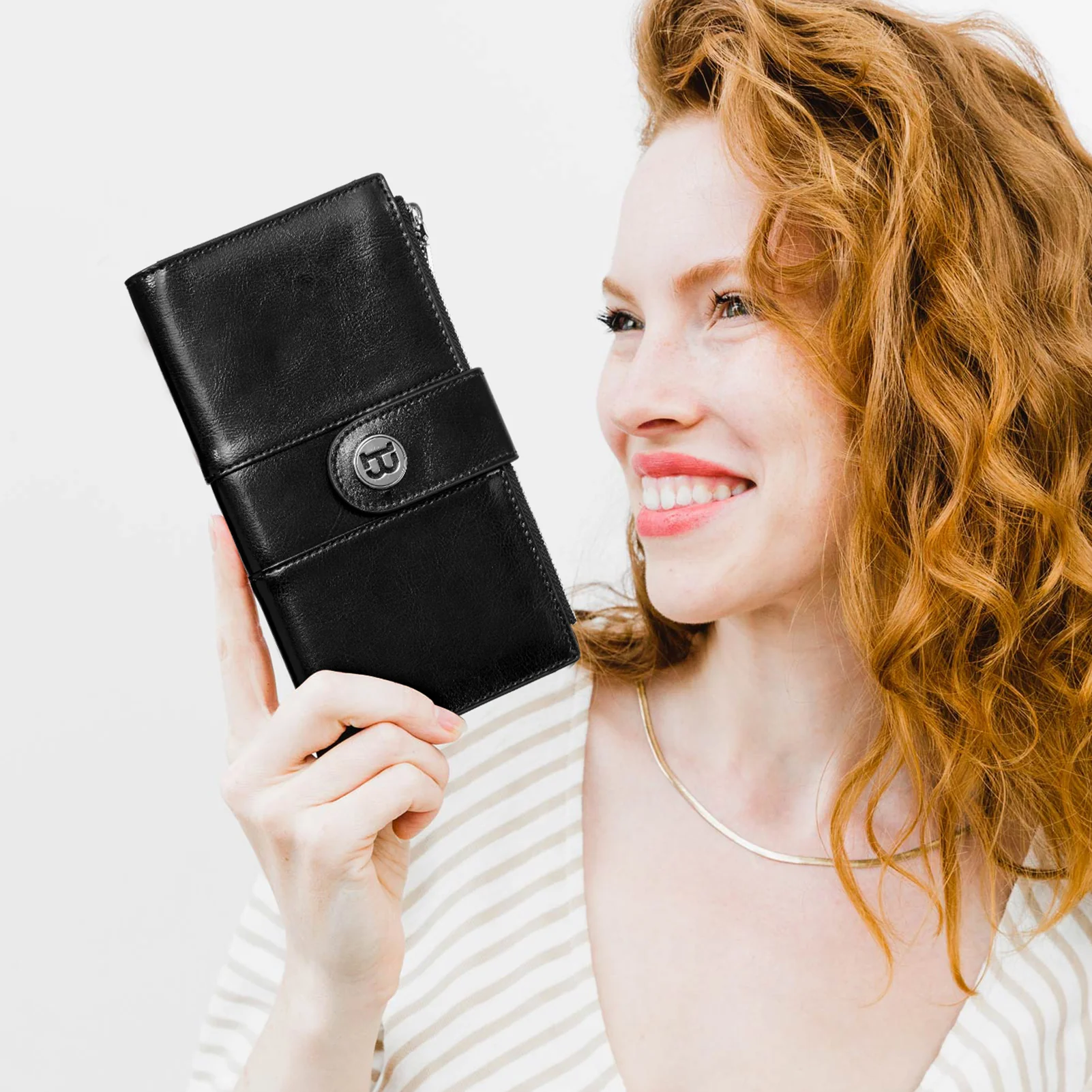 Lomy Real Leather Wallet Womens - RFID Blocking - Image 38