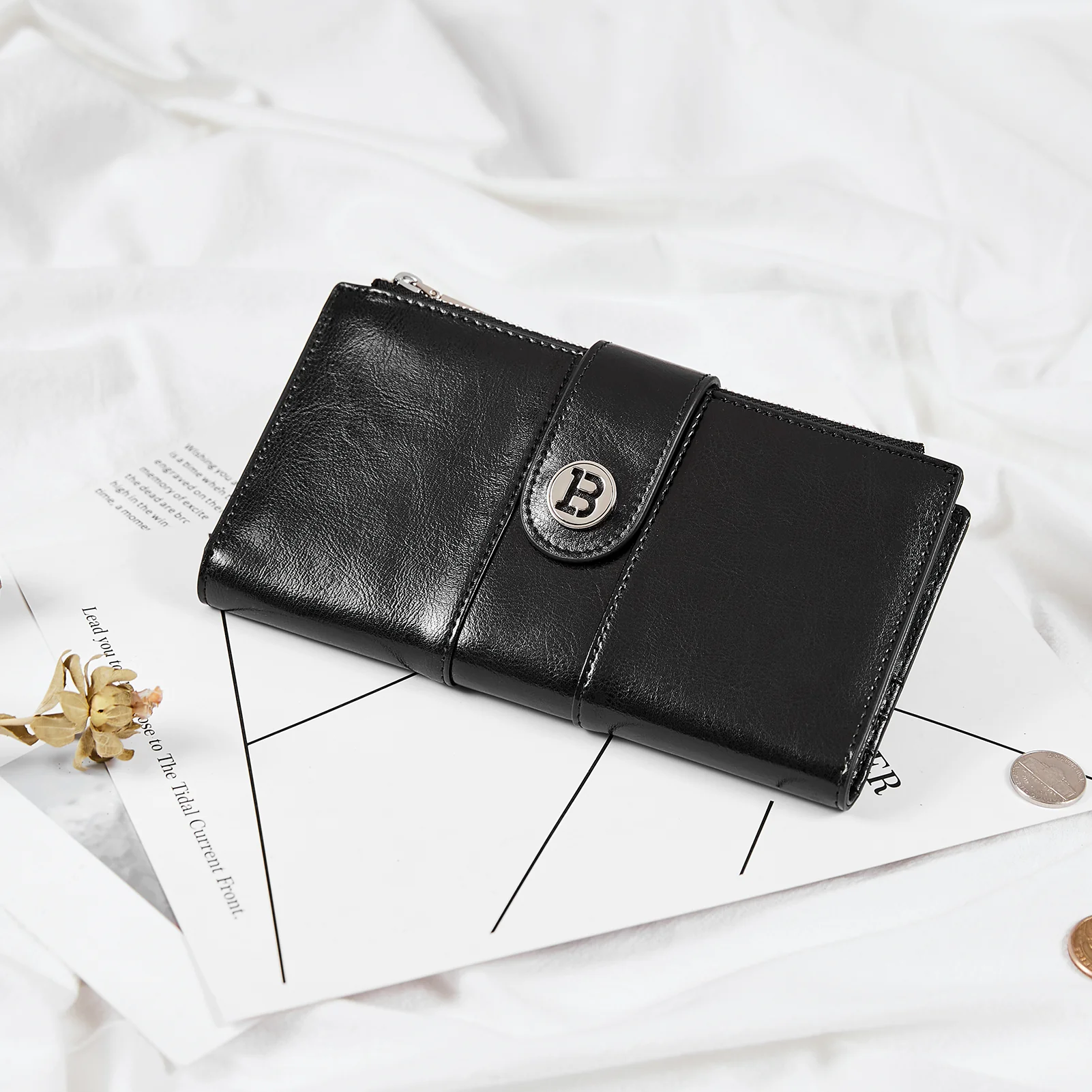 Lomy Real Leather Wallet Womens - RFID Blocking - Image 45