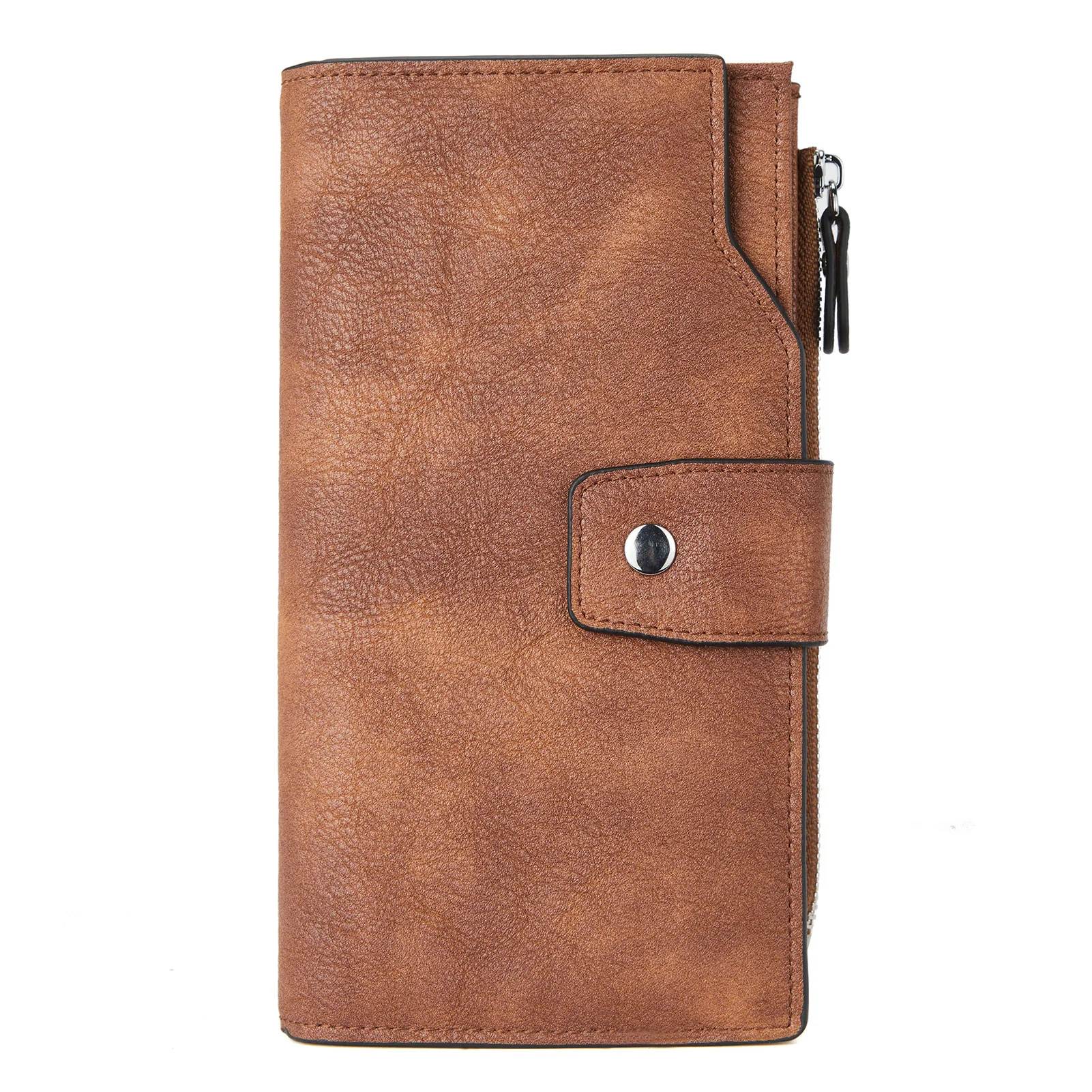 BOSTANTEN Womens Wallet Leather Wallets Large Capacity Cash Cluth Purses Coffee Rough Grain - Image 30
