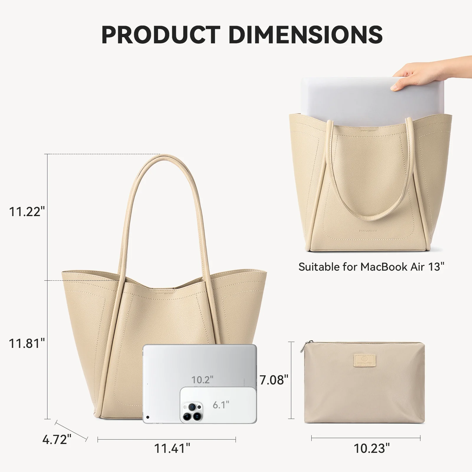 Claire Lightweight Designer Tote – Sleek & Fashion-Forward - Image 6