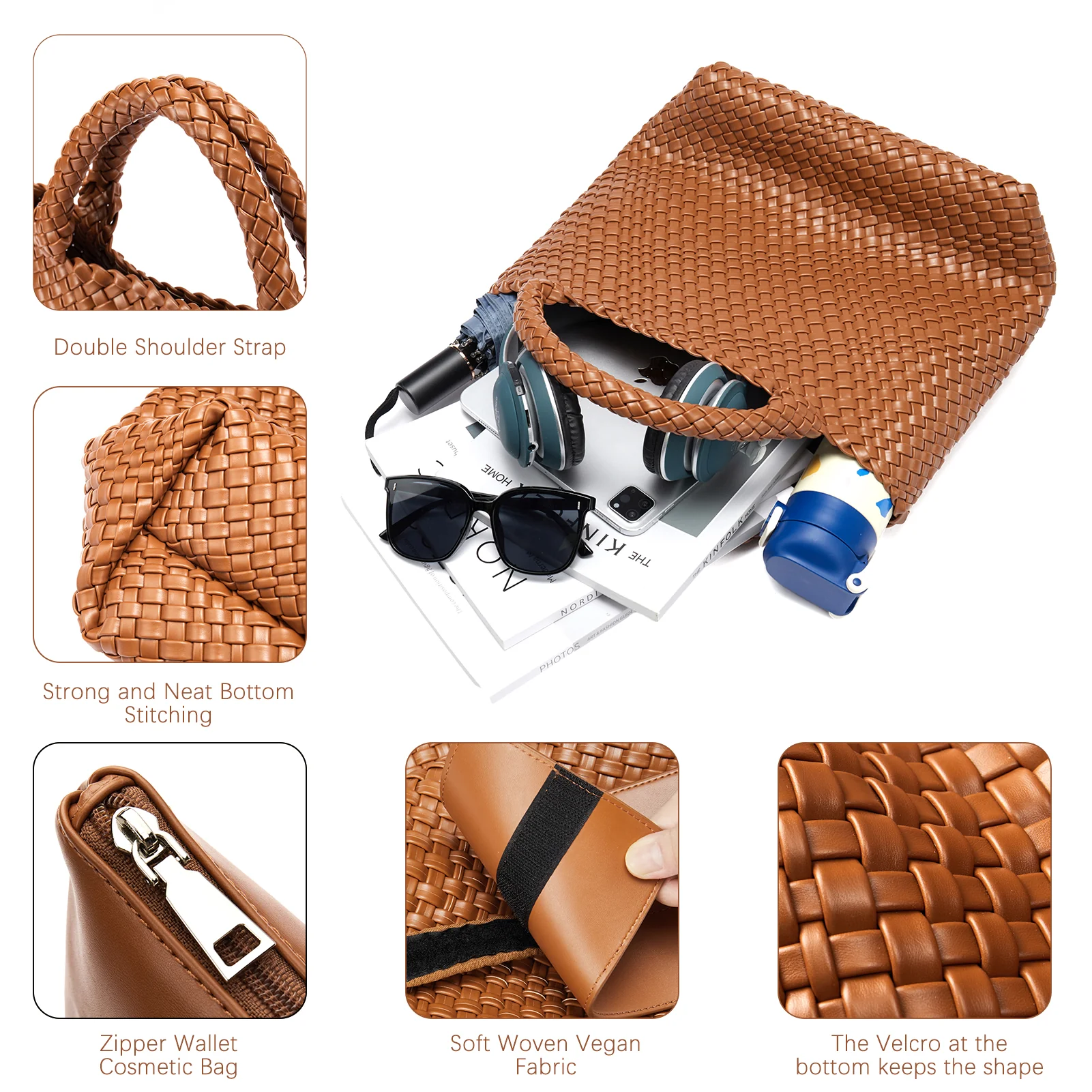 Cruze Handcrafted Woven Leather Shoulder Bag For Summer - Image 14