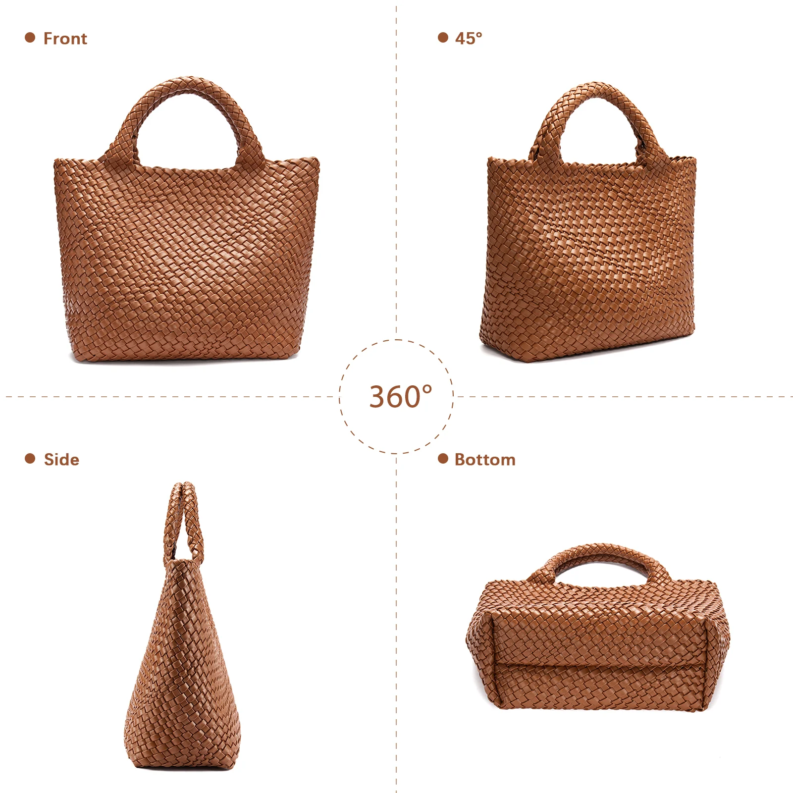 Cruze Handcrafted Woven Leather Shoulder Bag For Summer - Image 16