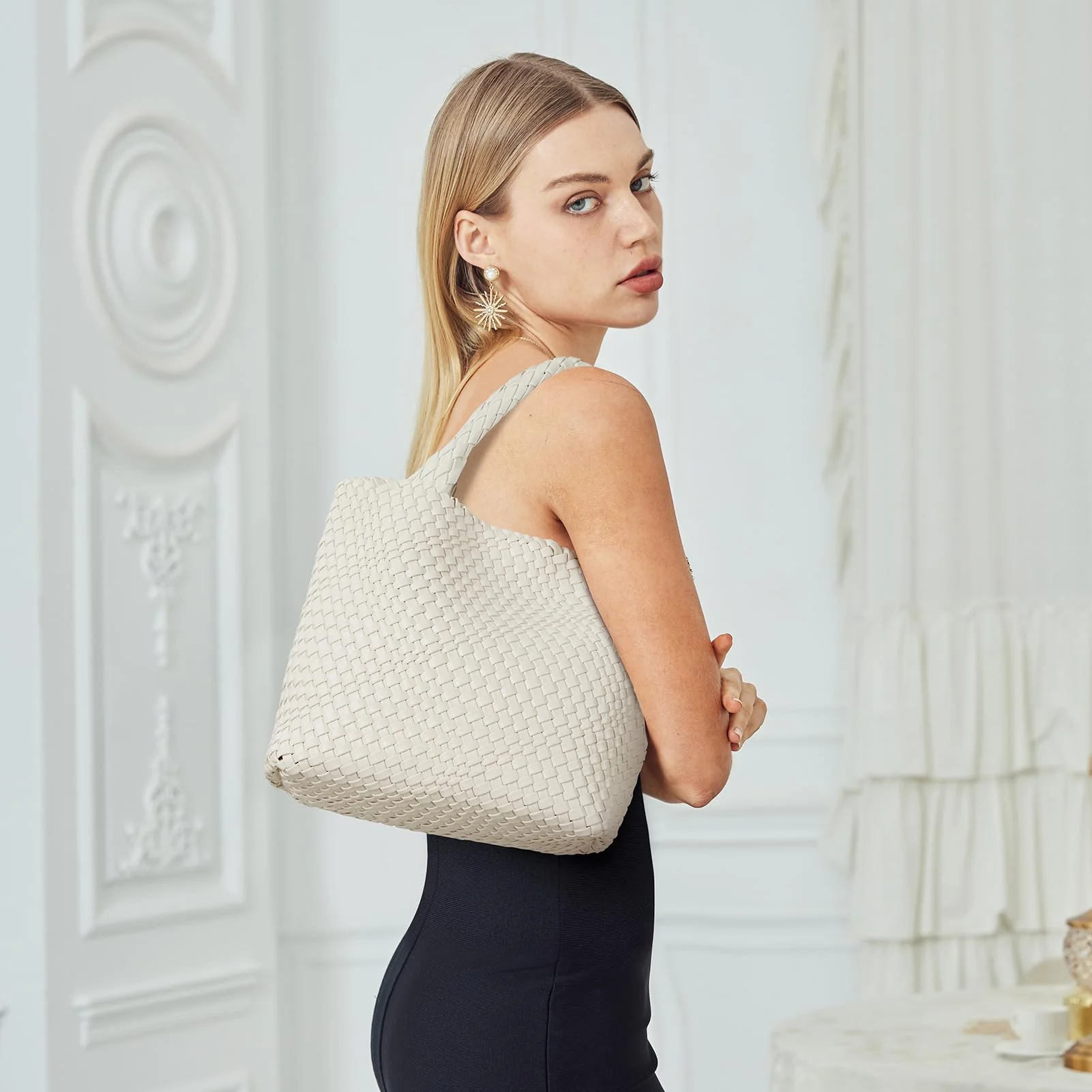Cruze Handcrafted Woven Leather Shoulder Bag For Summer - Image 18