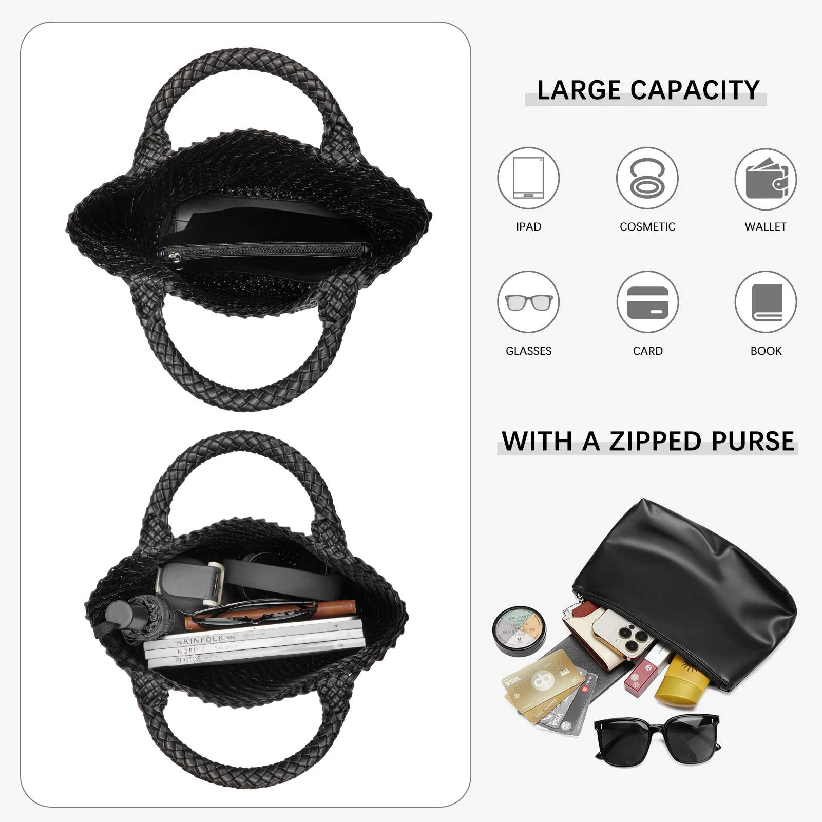 Cruze Handcrafted Woven Leather Shoulder Bag For Summer - Image 29