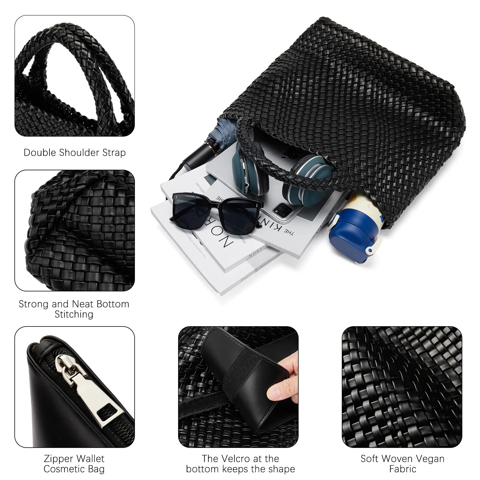 Cruze Handcrafted Woven Leather Shoulder Bag For Summer - Image 30