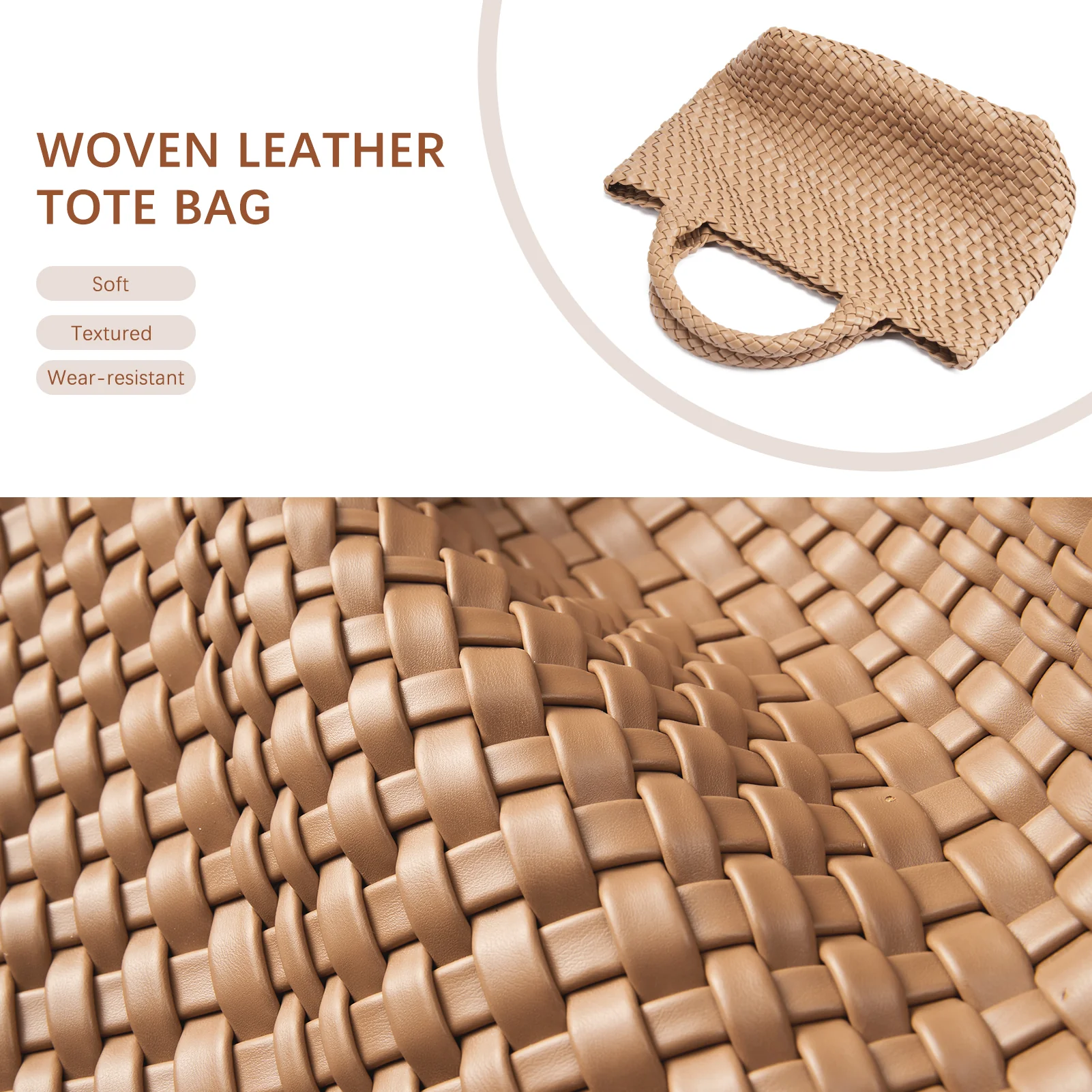 Cruze Handcrafted Woven Leather Shoulder Bag For Summer - Image 7