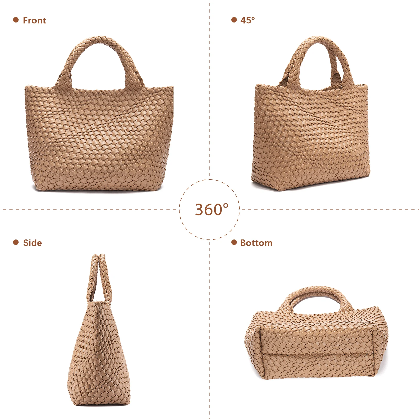 Cruze Handcrafted Woven Leather Shoulder Bag For Summer - Image 8